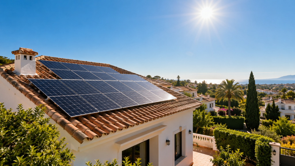 cuánta energía produce una placa solar al día en España